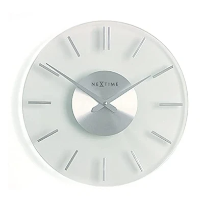 Obrázek NeXtime NT 2632 Stripe nástěnné hodiny, kov a plast, sklo, 31 cm