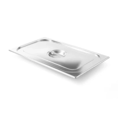Obrázek HENDI Víčko pro gastronorm, nádoby na gastronormy, odolné vůči teplotám od 40 do 300 C, chladicí a mrazicí chladničky Chafing Dishes Bain Marie, stohovatelné, GN 1/1, 530x325 mm, ušlechtilá