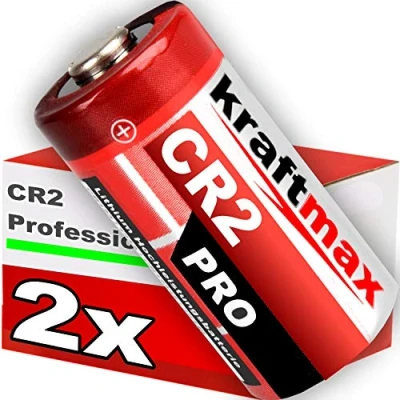 Obrázek 2 ks vysoce výkonných lithiových baterií CR2 pro profesionální použití nejnovější generace