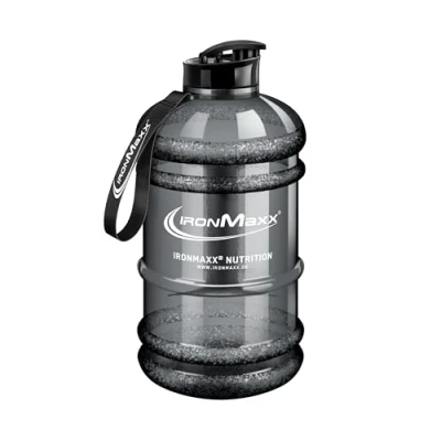 Obrázek IronMaxx Water Gallon šedá 2200 ml bez BPA a DEHP neprosakující láhev na pití se stupnicí k dostání v různých barvách
