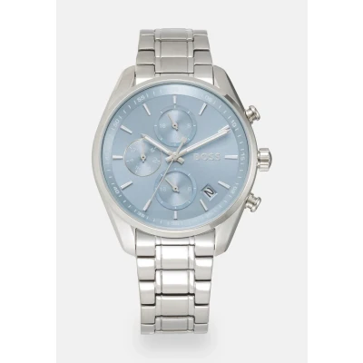 Obrázek BOSS Grand TOUR Ladies Hodinky se stopkami silvercoloured/blue, Ženy, Velikost: One Size, Silver coloured/blue