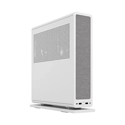 Obrázek Fractal Design Ridge White PCIe 4. 0 Riser Card Included 2X 140mm PWM Aspect Fans Type C USB m ITX PC Gaming Case