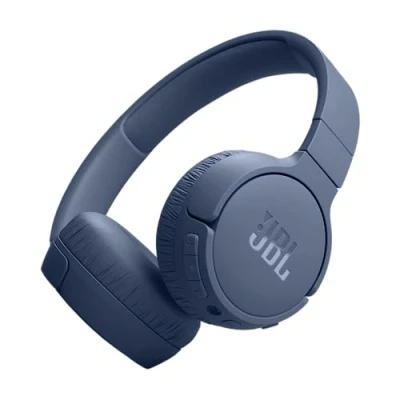 Obrázek JBL Tune 670 NC bezdrátová sluchátka na uši s adaptivním potlačením okolního šumu a skládacím designem výdrž baterie až 44 hodin funkcí rychlého nabíjení modrá