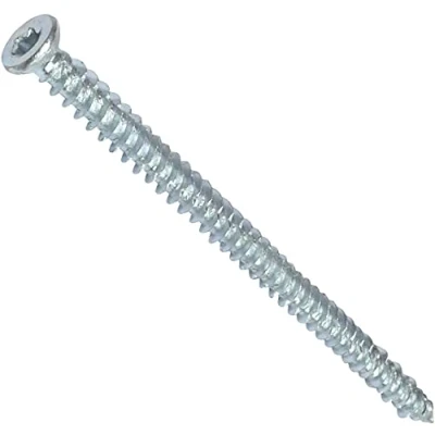 Obrázek AERZETIX C48387 sada 50 šroubových kotev do betonu kotevních šroubů přímo pro beton Ø 7,5 x 122 mm zápustná hlava kónická s potiskem hvězdy T30 přímé upevnění bez hmoždinek