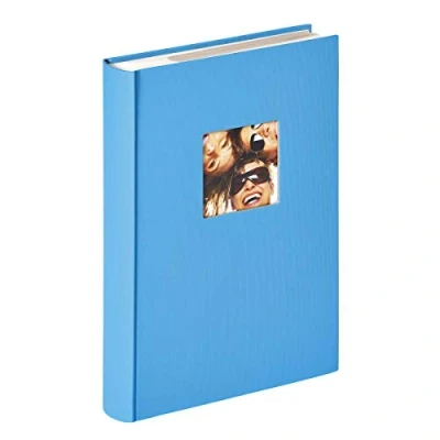 Obrázek walther design Fotoalbum oceánová modrá 300 fotografií 10 x 15 cm album na poznámky s vyraženým krytem, Fun ME 111 U