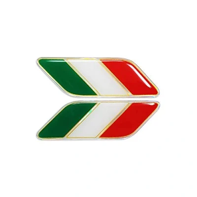 Obrázek 4R Quattroerre.it 14213 3D Aufkleber diagonale Italien Flagge rechts und Links