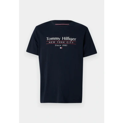 Obrázek Tommy Hilfiger Center Stack TEE Triko s potiskem, Muži, Velikost: Small, Desert sky