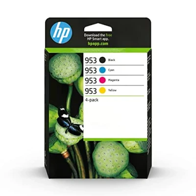 Obrázek HP 953 (6ZC69AE) originální patrony do tiskárny Multipack (1x modrá, 1x červená, žlutá, černá) Pro OfficeJet 77xx, 82xx, 87xx
