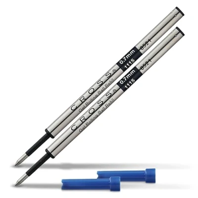 Obrázek Cross 8521 náplň na kuličkové pero (gelový inkoust, 0,7 mm) modrá, 2 ks blistrové karty