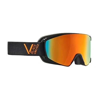 Obrázek Black Crevice Lyžařské brýle Schladming dvojité sklo, povrchová úprava proti zamlžování, UV400 ochrana (černá/oranžová, M (obvod hlavy 55 58 cm)…
