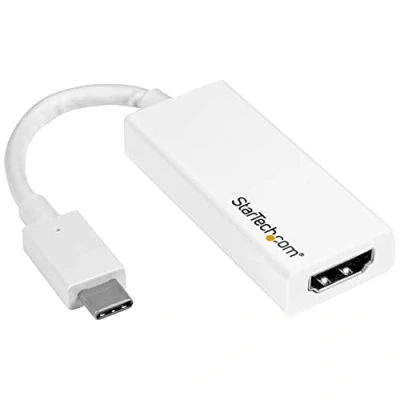 Obrázek StarTech.com USB C auf HDMI Adapter Thunderbolt 3 kompatibel Weiß 4K 60Hz