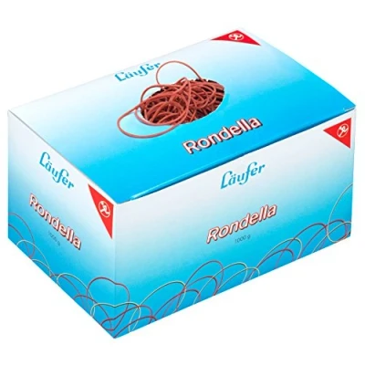 Obrázek Läufer 50741 Rondella gumové kroužky č. 15, průměr 100 mm, krabička 1 kg, červená, mimořádně dlouhá životnost