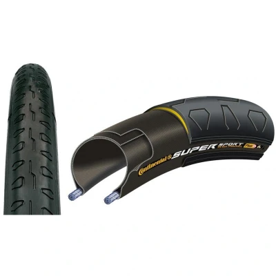 Obrázek Continental Super Sport Plus 700x23c (23 622) drát černá Plášť