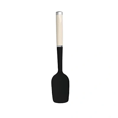 Obrázek KitchenAid Löffel Pfannenwender, Küchenutensil aus Silikon, Hitzeresistent Almond Creme, 24 x 8 118 mm, Mandelcreme