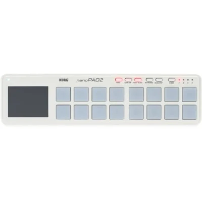 Obrázek Korg NANOPAD2 WH 16 USB Drumpad (16 tlačítek) Bílá