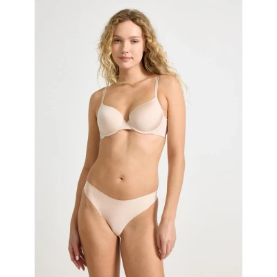 Obrázek Lindex Thong Invisible HIGH LEG 3 PACK Tanga, Ženy, Velikost: XS, Light beige/black