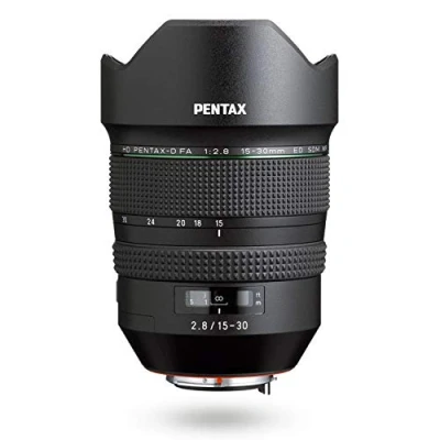 Obrázek Pentax, HD Pentax D FA 15 30MM F2. 8ED SDM WR W/CASE, ultra širokoúhlý zoom objektiv s vysokým rozlišením konstrukce odolná proti povětrnostním vlivům Extra ostré obrázky kontrastem vysokorychlostní AF, černá