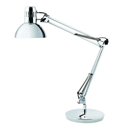 Obrázek ALBA Architekti, lampa na psací stůl s podstavcem a svěrkou, EEK B, pochromovaná ARCHI CH