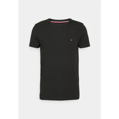 Obrázek Tommy Hilfiger CORE Stretch SLIM NECK TEE Jednoduché tričko, Muži, Velikost: XXL, Black