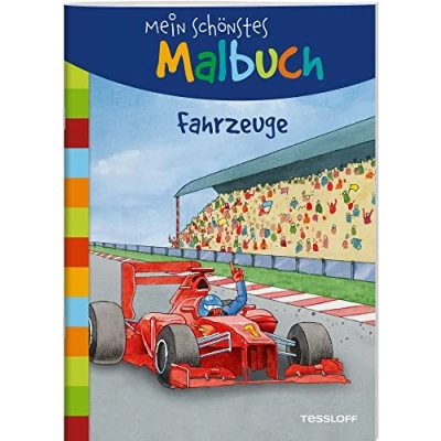 Obrázek Mein schönstes Malbuch. Fahrzeuge / Schöne Motive von Feuerwehr bis Rennauto Ausmalbuch für Kinder ab 5 Jahren: Malen Jahren (Malbücher und blöcke)
