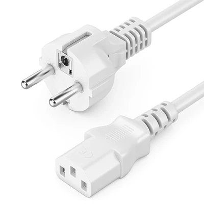 Obrázek deleyCON 5 m kabel pro studená zařízení síťový napájecí proud ochranný kontakt zástrčka typ F (CEE 7/4) na spojka C13 zdířka PC počítač monitor