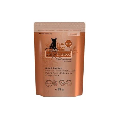 Obrázek Kapsička CATZ FINEFOOD No.25 s kuřecím a tuňákem 85g