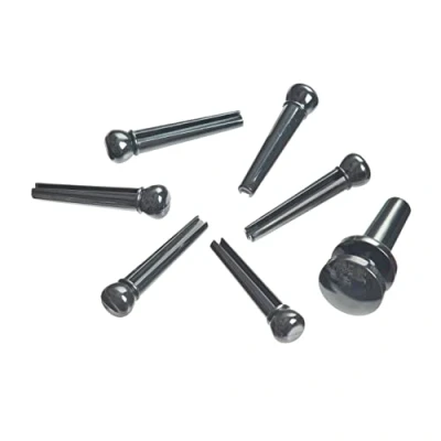 Obrázek Planet Waves PWSP9 7 plastové svorky na most + plastový koncový pin černý