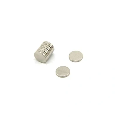 Obrázek N35 neodymový magnet pro umění, řemesla, výrobu modelů průměr 10 mm x tloušťka 1,5 0,89 kg balení po 20