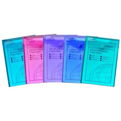Obrázek Snopake Polyfile Kapsy na dokumenty A6, patent, 5 kusů, barevně tříděné barvy Electra