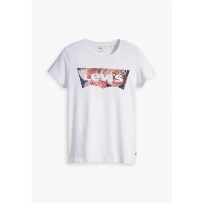 Obrázek Levi&#039;s Dámské Perfect Tee tričko, Housemark Photo Fill White