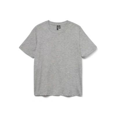 Obrázek VERO MODA Damen VMPAULINA SS GA JRS NOOS T Shirt, Light Grey Melange, M