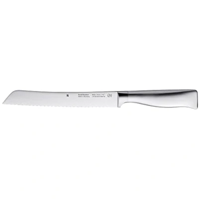 Obrázek WMF Grand Gourmet nůž na chléb se zoubkovaným brusem 32 cm, Made in Germany, pečivo, kovaný nůž, Performance Cut, ocel s čepelí, čepel 19 cm