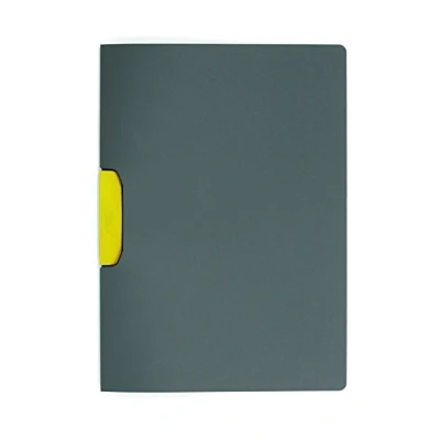 Obrázek Durable Svorka Duraswing Color na 30 listů DIN A4, sáček 5 kusů, antracit se žlutou svorkou, 230404