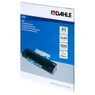 Obrázek Dahle Kancelářská technika laminovací taška DIN A3 71131, 80 Micron, 303 x 426 mm, 100 kusů