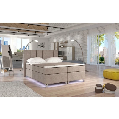 Obrázek Boxspring Basilio 180x200 s LED podsvícením Materiál / Dekor: Dora 22