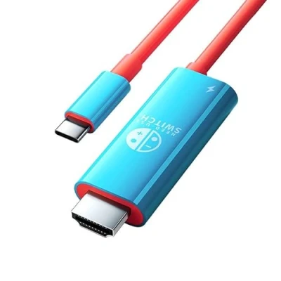 Obrázek RREAKA Switch Dock for Nintendo OLED, 2 v 1 TV adaptér with 4K HDMI Cable, Type C 100W Charging, Portable Docking Station Travel, Samsung Dex S23, MacBook