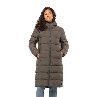 Obrázek Jack Wolfskin Frozen Palace COAT Kabát z prachového peří, Ženy, Velikost: Small, Dunkelbraun (147)