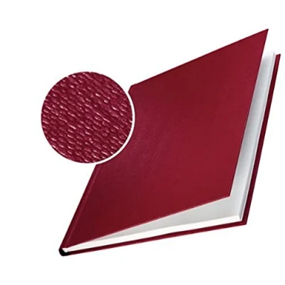 Obrázek Leitz 73910028 pořadač na knihy impressBIND, Hard Cover, A4, 7 mm, 10 kusů, bordó