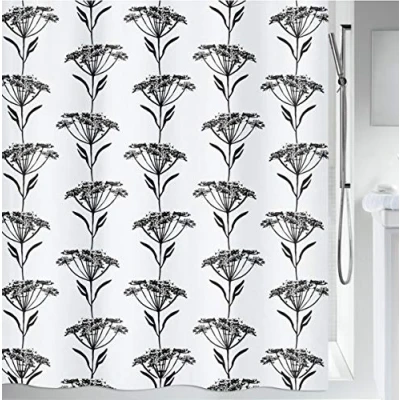 Obrázek Spirella Anti Schimmel Duschvorhang Bakteriell, waschbar, wasserdicht, Polyester, „Natur“ 180x200cm Bunt