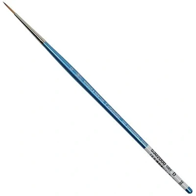 Obrázek Winsor &amp; Newton 5302000 Cotman Aquarell Syntetický štětec na vlasy Série 222 Designový štětec, s excelentní odrazovou silou, barevnou raždou a přesností bodů, krátká stopka č. 0 1,2 mm