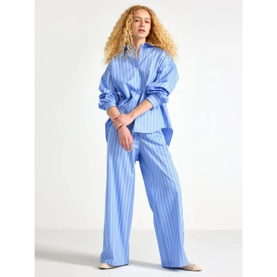 Obrázek Lindex WIDE Kalhoty, Ženy, Velikost: 34, Blue