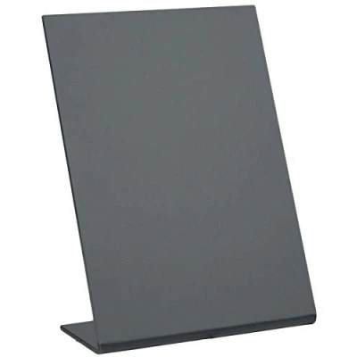 Obrázek Securit Vertikale Tischkreidetafeln in L Form, 3er Set DIN A6 Format, mit matter Vorder und glänzender Rückseite, stapelbar, robust, aus Acryl