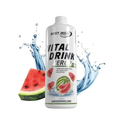 Obrázek Best Body Nutrition Vital Drink ZEROP® vodní meloun, originální nápojový koncentrát sirup bez cukru, 1:80 vydává 80 litrů hotového nápoje, 1000 ml