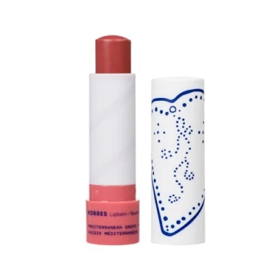 Obrázek KORRES pflegender Lip Balm Mediterranean Grape, getönt neutral purple, Lippenpflege mit Johanniskrautöl, vegan &amp; dermatologisch getestet, 4,5 g