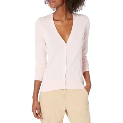 Obrázek Amazon Essentials Damen Leichter Cardigan mit V Ausschnitt (in Übergröße erhältlich), Hellrosa, XXL