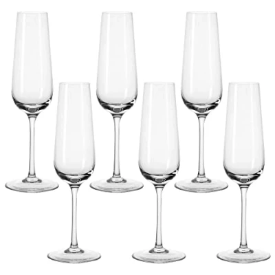 Obrázek Leonardo Tivoli sklenice na sekt, 6dílná sada, 210 ml, lze mýt v myčce, křišťálové sklo Teqton, 020962