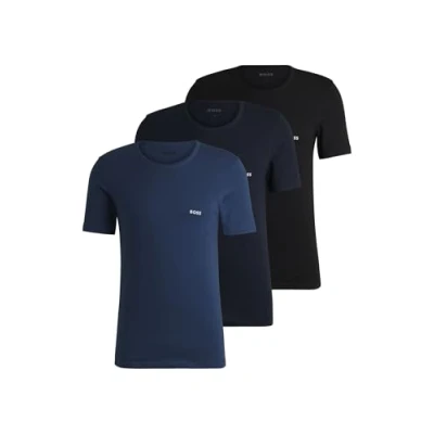 Obrázek BOSS Pánské TShirtRN 3P Classic třídílné balení triček z bavlny s vyšívaným logem, Open Miscellaneous989