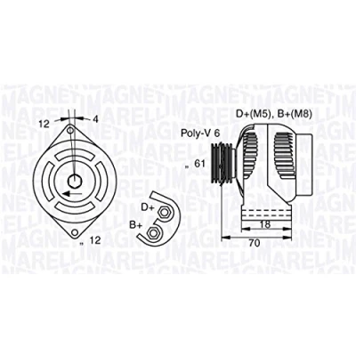 Obrázek Magneti Marelli 71721092 alternátor