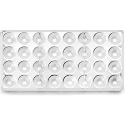 Obrázek Ibili 799403 Květináč Conico Backform Praline halbrund Polycarbonklar 30 x 14 2 cm, bílý