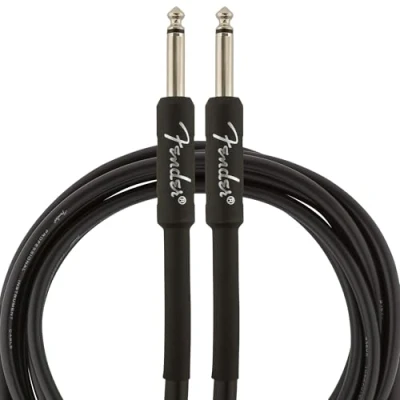 Obrázek Fender Professional Series kabel pro kytarové nástroje, 3 m, rovný/rovný, černý